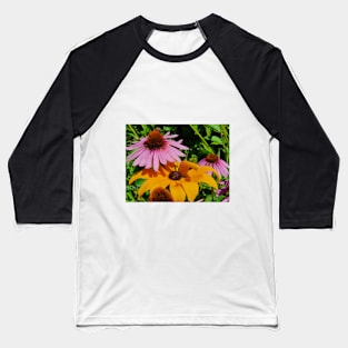 Echineacea cone flowers Baseball T-Shirt